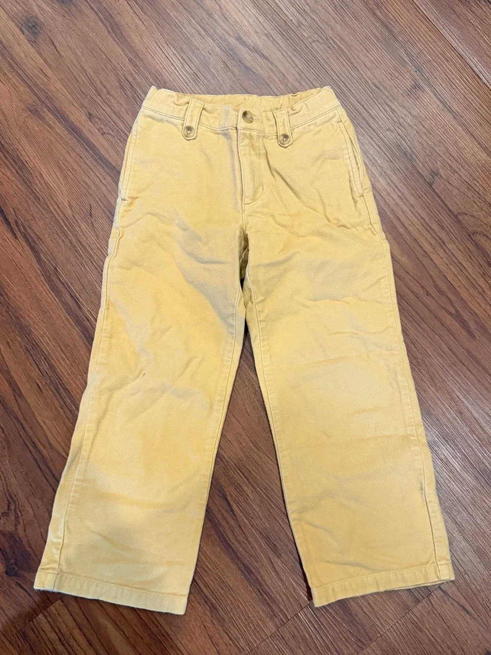 Janie and Jack Mustard Yellow Corduroy Straight-Leg Pants